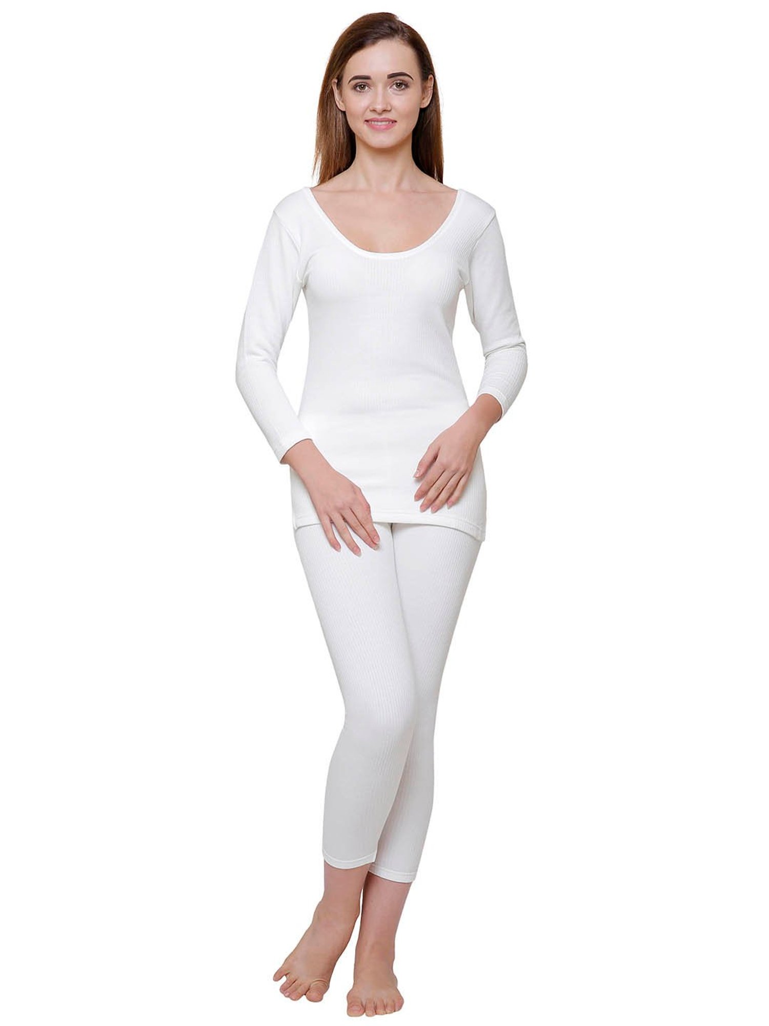 Bodycare Insider Off White Thermal Top