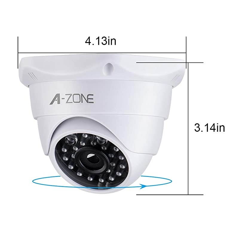Dummy Fake Security Camera with Realistic Look Dummy Camera One Lighting Red LED at Night for Home and Businesses Security IndoorOutdoor 2 Pack