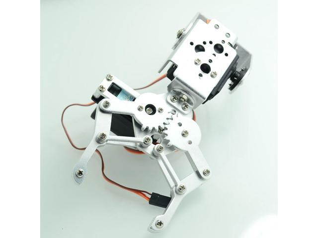 1 Set 2 DOF Aluminium Robot Arm / Robotic Arm Clamp Claw Mount Kit + 2 TR205 Servos For ArduinoRetail +