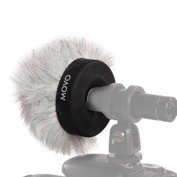 Movo WS50 Professional Windscreen with Acoustic Foam Technology for Shotgun Microphones up to 3cm Long