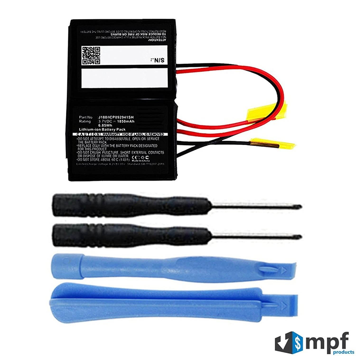 MPF Products J188/ICP092941SH Battery Replacement Compatible with Beats by Dr. Dre Pill 1.0 Portable Wireless Bluetooth Speaker