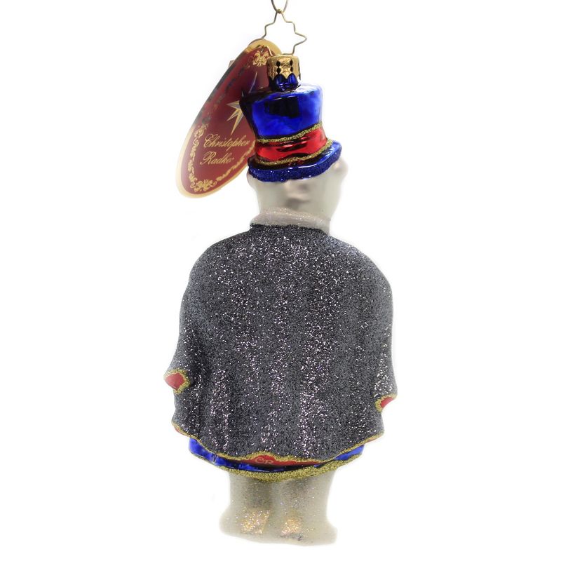 Christopher Radko 7.0" Polar Eyes-Ing Ornament Bear Monocle Grand  -  Tree Ornaments