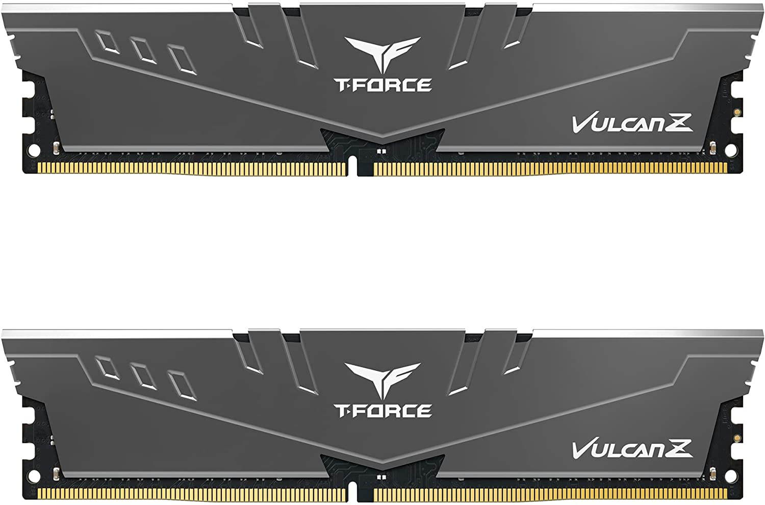 TEAMGROUP T-Force Vulcan Z DDR4 32GB Kit (2x16GB) 3200MHz (PC4-25600) CL16 Desktop Memory Module Ram (Gray) - TLZGD432G3200HC16FDC01