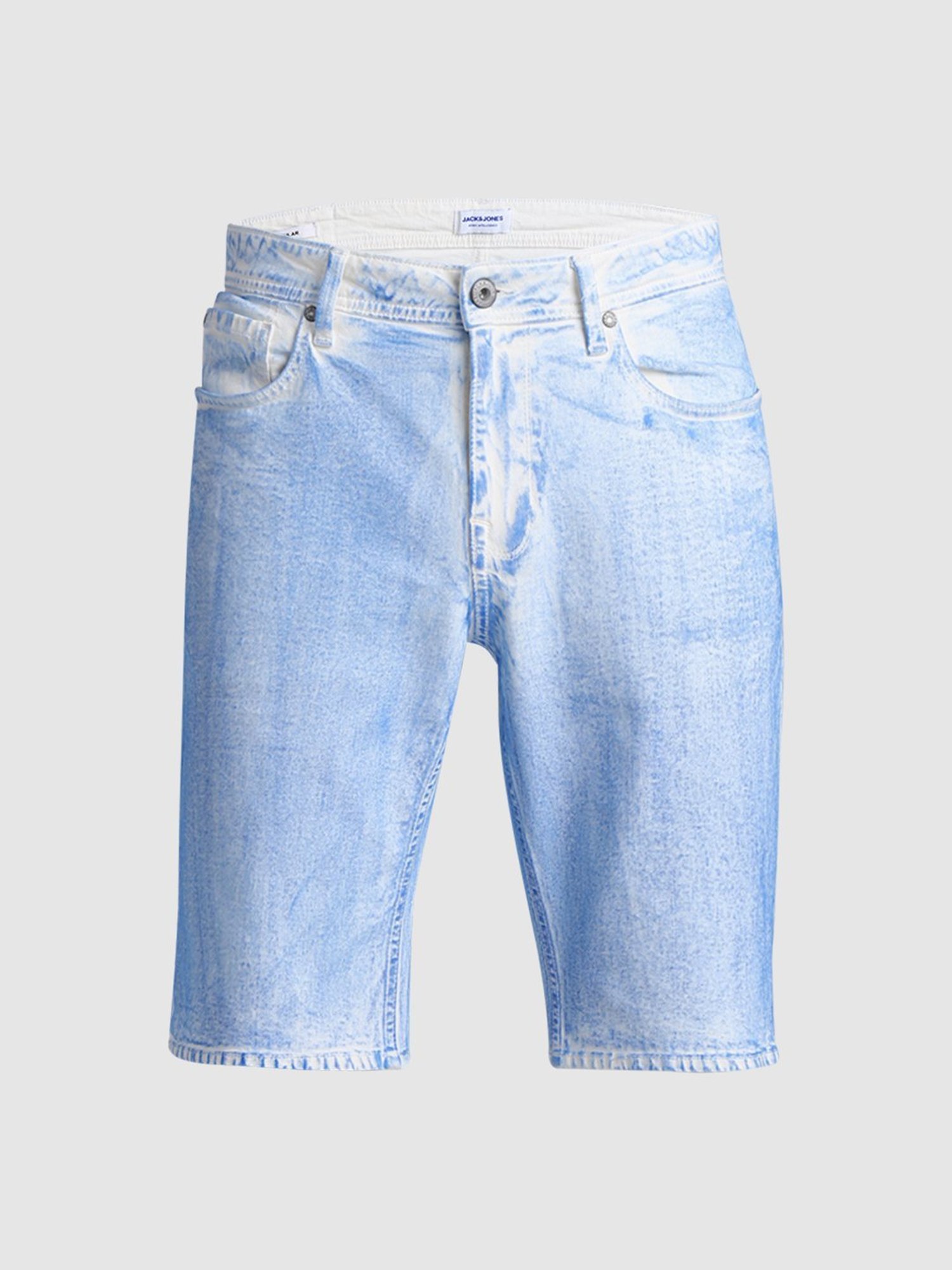 Jack & Jones Denim Cotton Regular Fit Printed Shorts