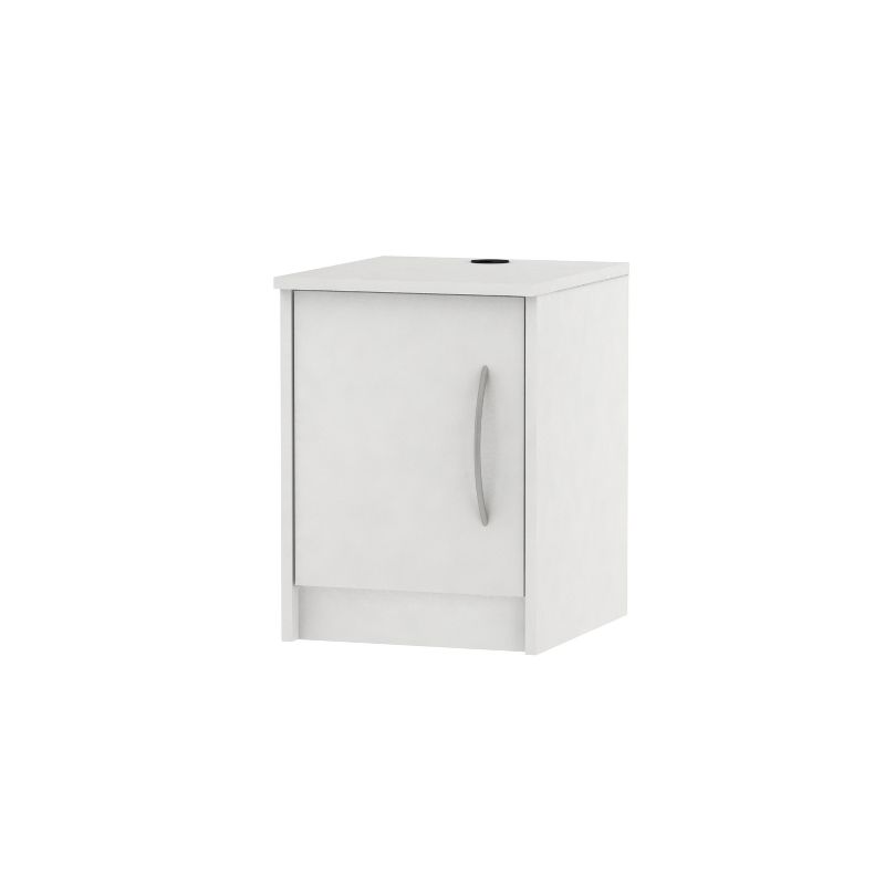 Addison 1 Door Nightstand Off-White - Loft 607