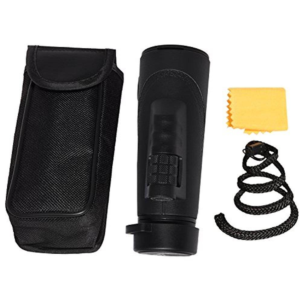 Grip Scope High Definition WIDE VIEW Compact Monocular Waterproof Dust & Shock Proof With Retractable Eyecup & BAK4 Prism Full FMC Multi Coated Optical Full Glass Lens Free Cleaning Cloth &Strap