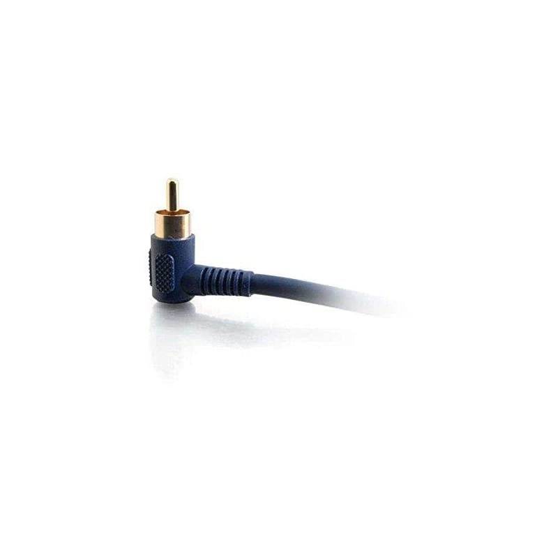 29180 Velocity Right Angled Subwoofer Cable Blue 12 Feet 365 Meters