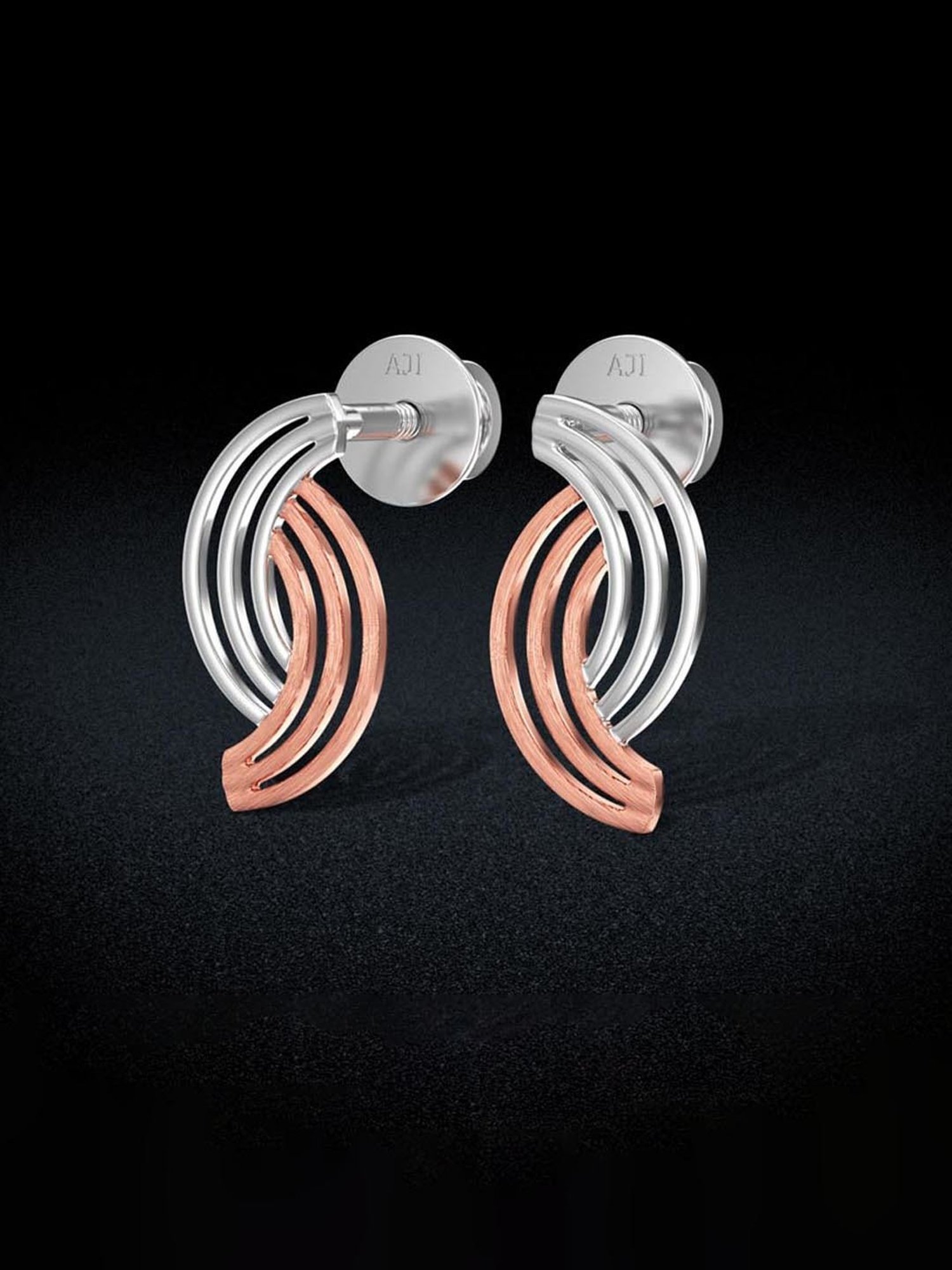 Joyalukkas 950 Platinum Elegant Stud Earrings