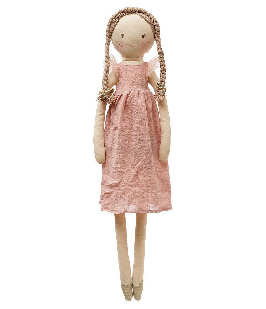 Edgehill Collection Cotton Oversized Doll with Floral Dress