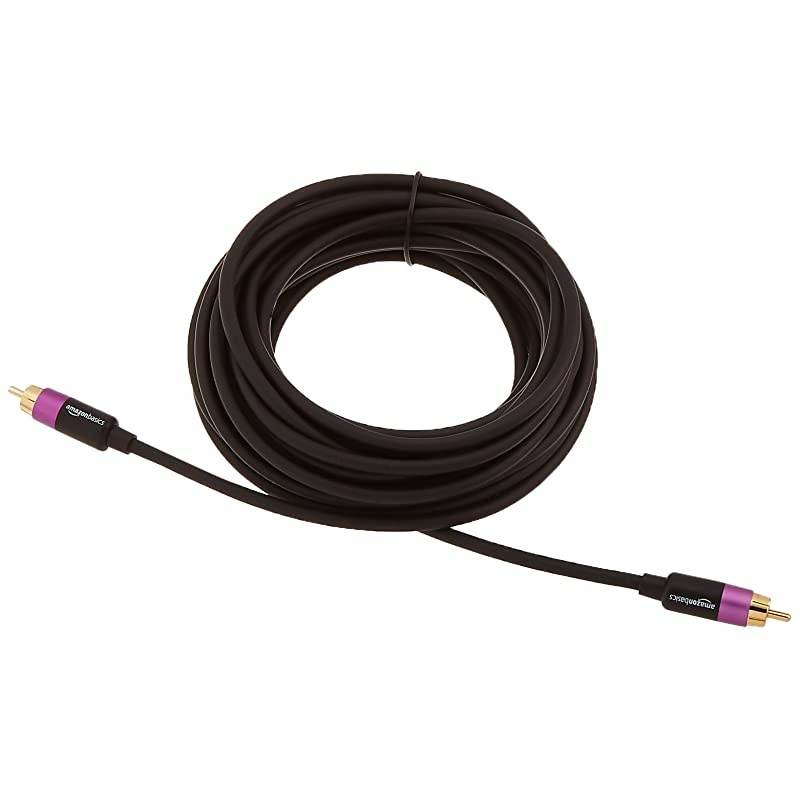 Basics RCA Audio Subwoofer Cable - 25 Feet