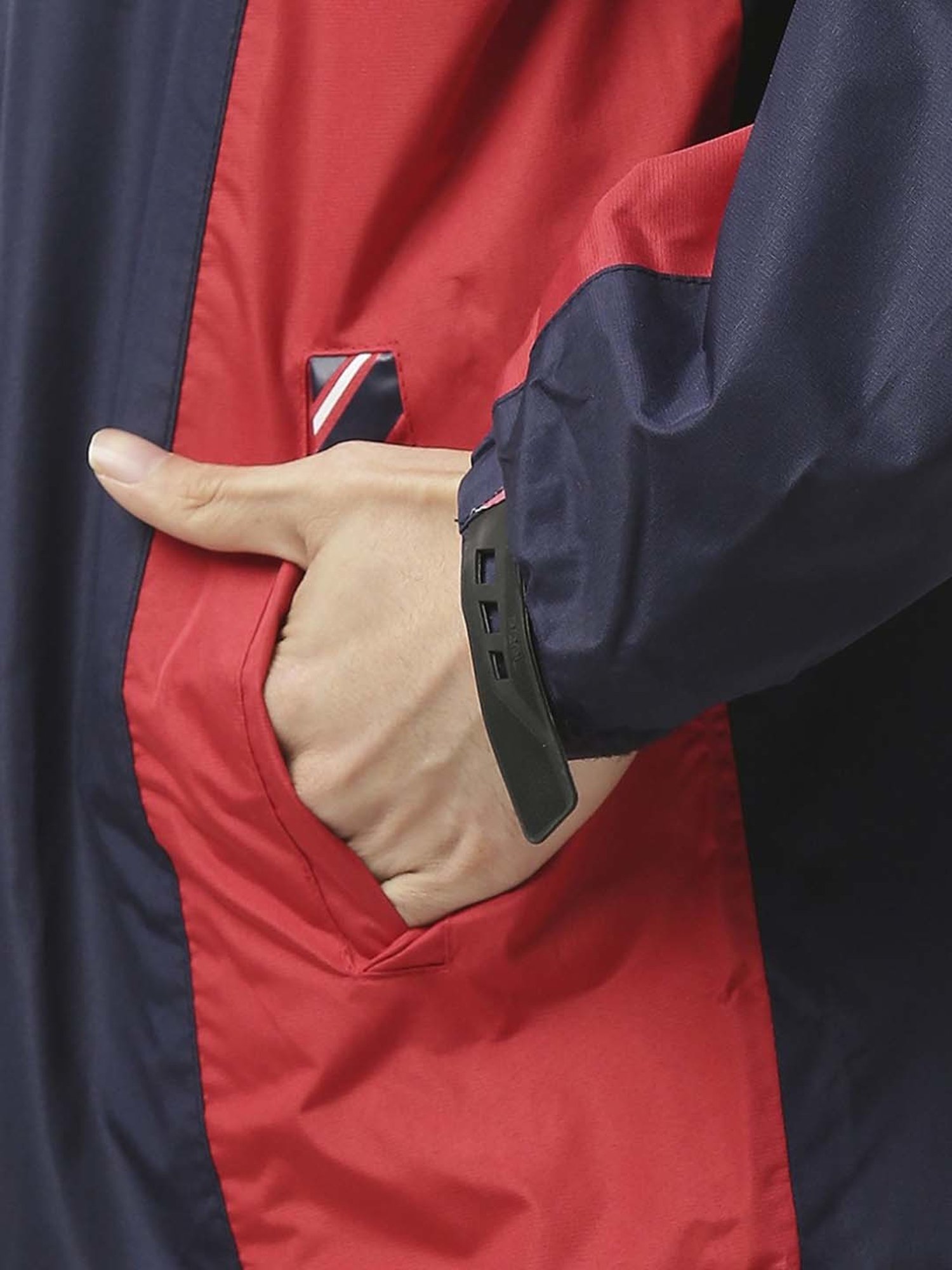 Zeel Navy & Red Raincoat Set