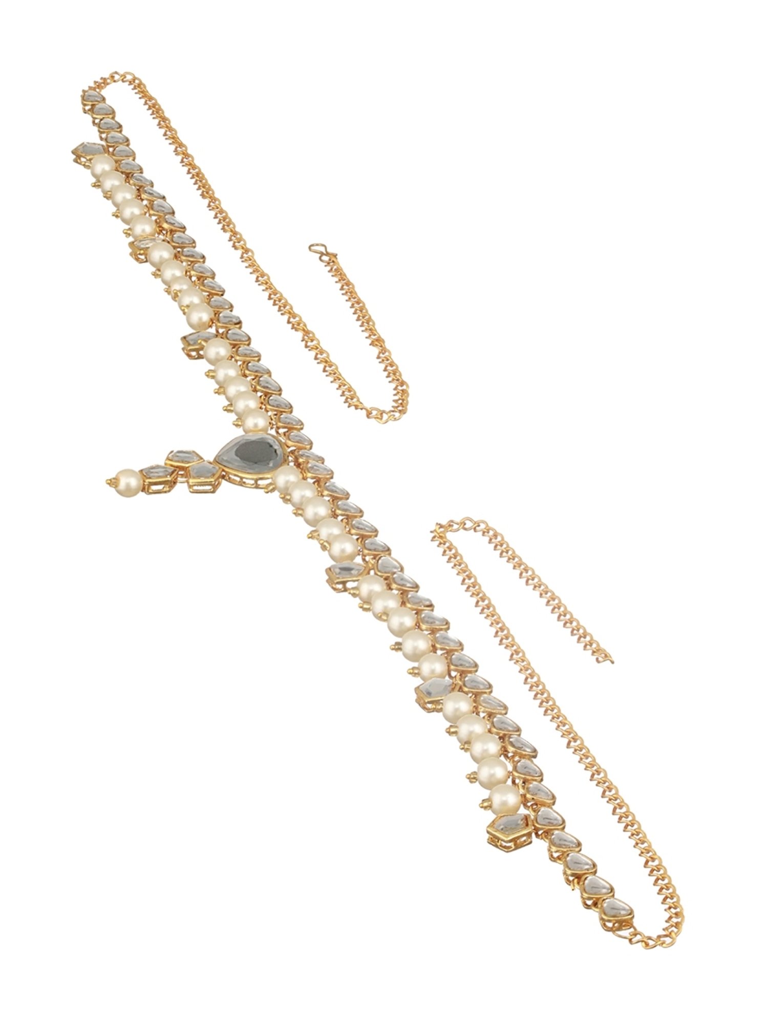 Aatmana Golden Kundan Waist Belt