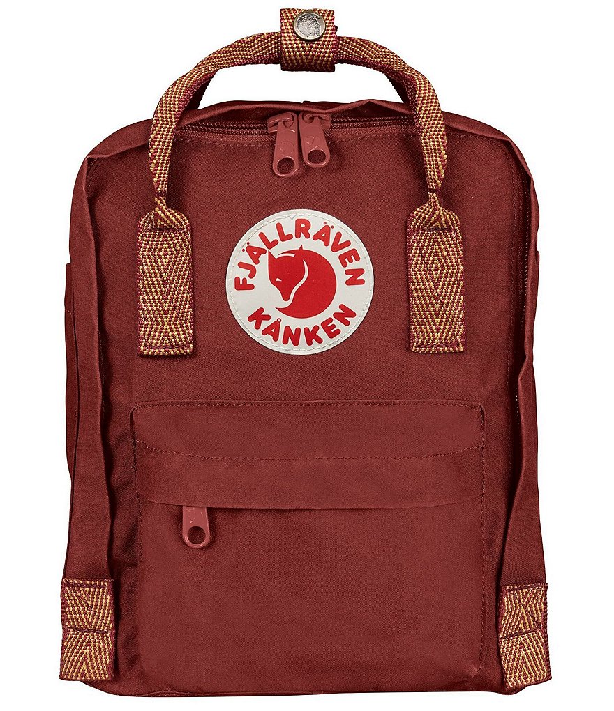 Fjallraven Contrast Handle Mini Kanken Water-Resistant Backpack
