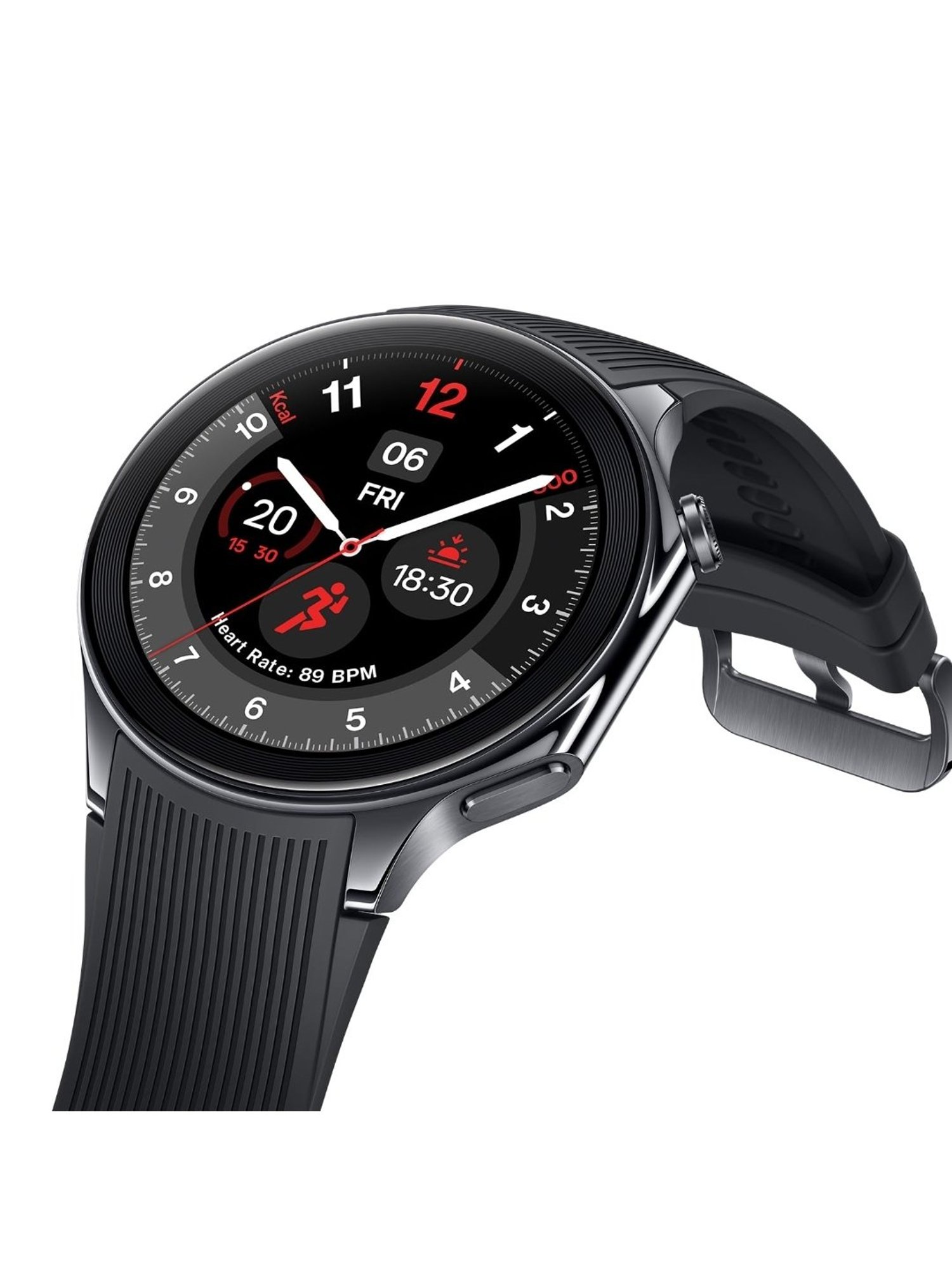 OnePlus Watch 2 BT Calling Smartwatch with 1.43 inch AMOLED Display (Black Steel)