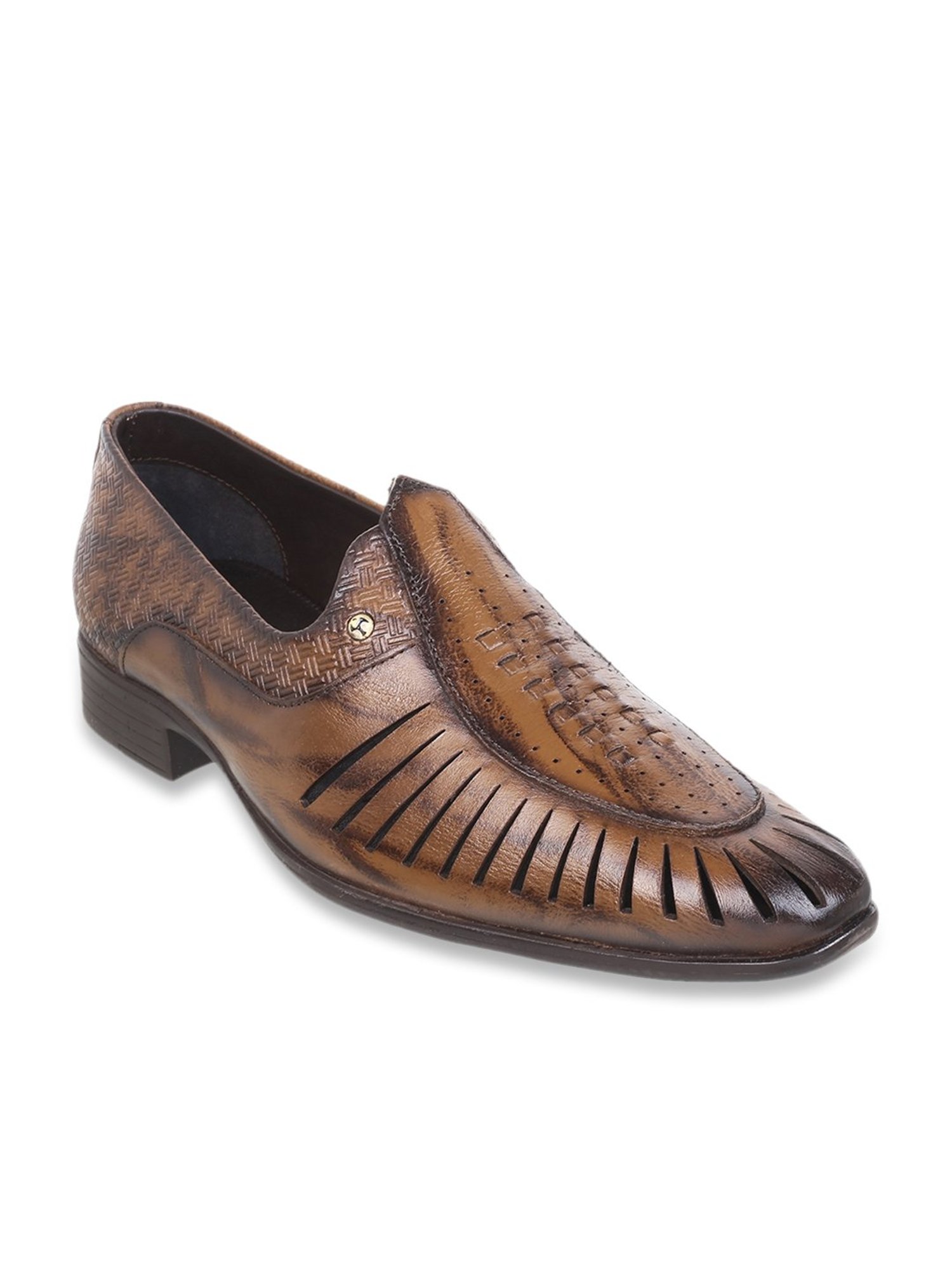 Mochi Men's Tan Ethnic Juttis