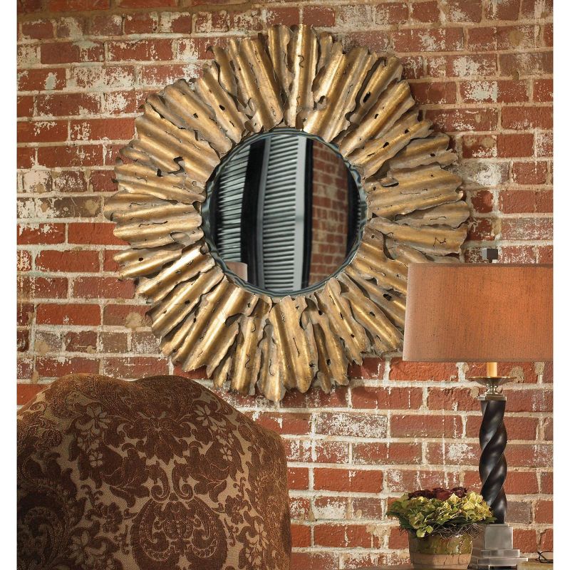 Sunburst Hemani Antique Gold Decorative Wall Mirror - Uttermost