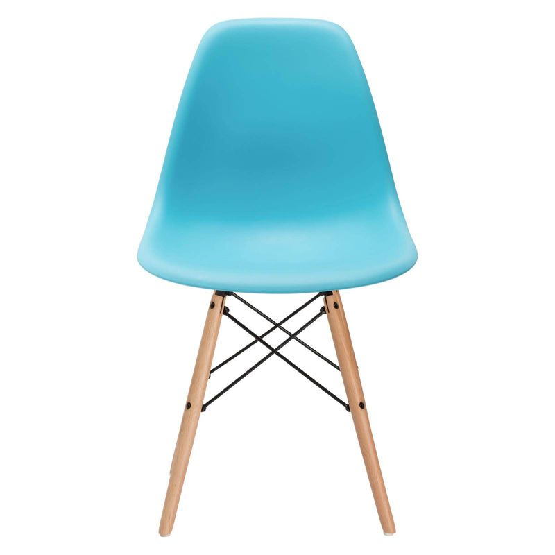 Bianca Mid Century Side Chair Aqua - Poly & Bark