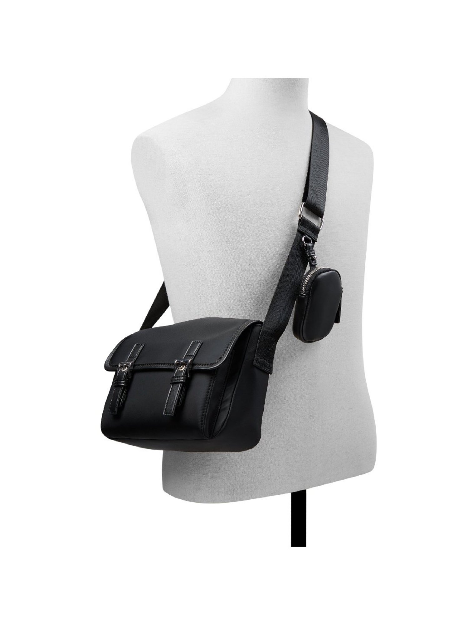 Call It Spring Black Solid Small Sling Handbag