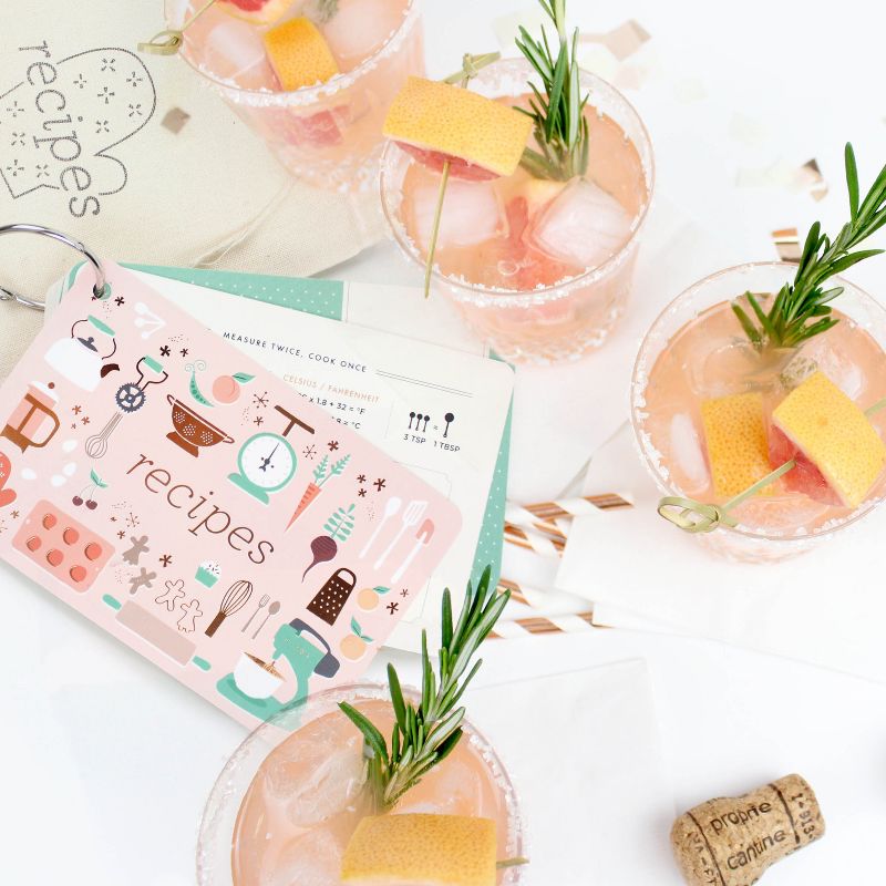 24ct Recipe Notecards on Ring