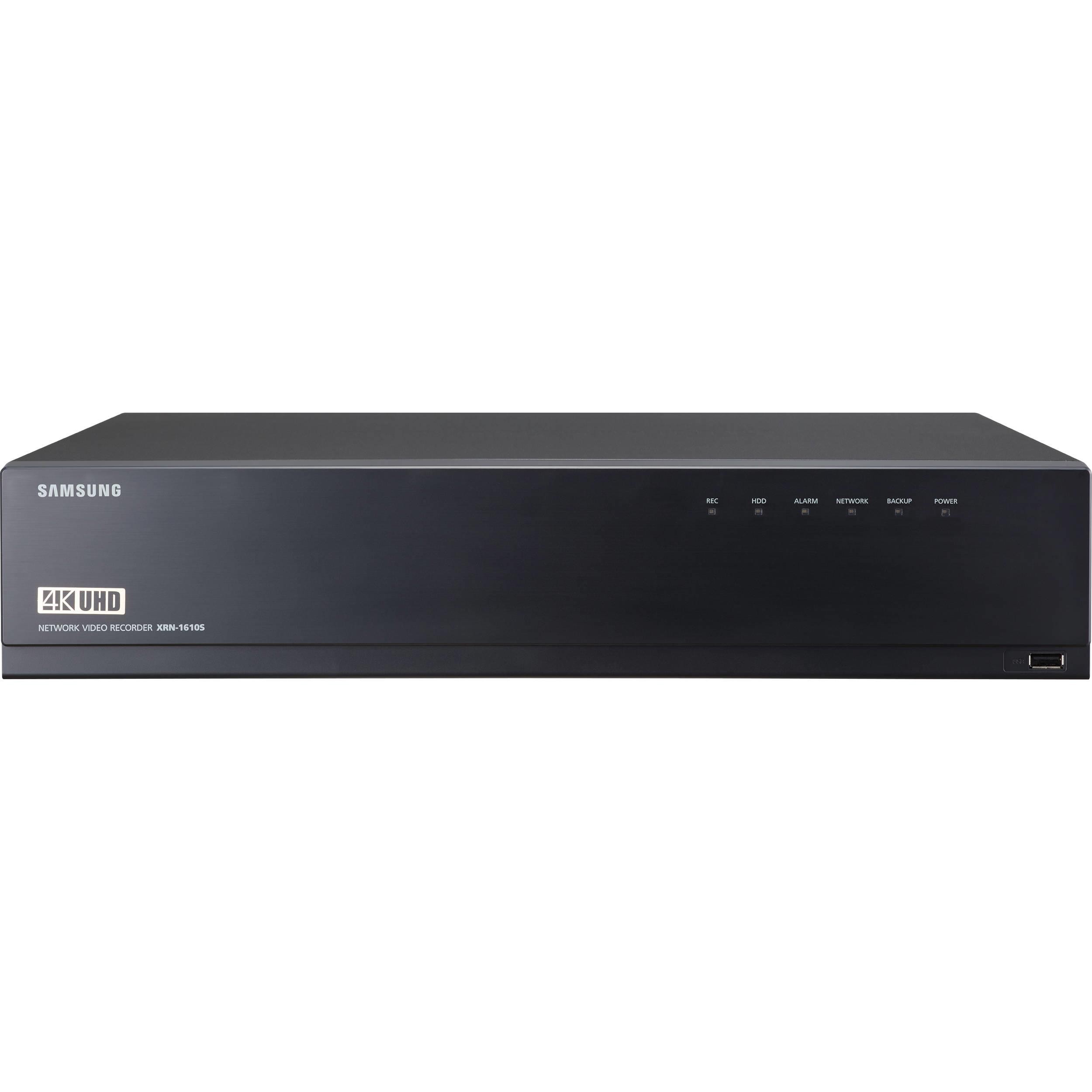 Hanwha Techwin WiseNet X XRN-1610S 16-Channel 12MP NVR with 16 PoE/PoE+ (No HDD)