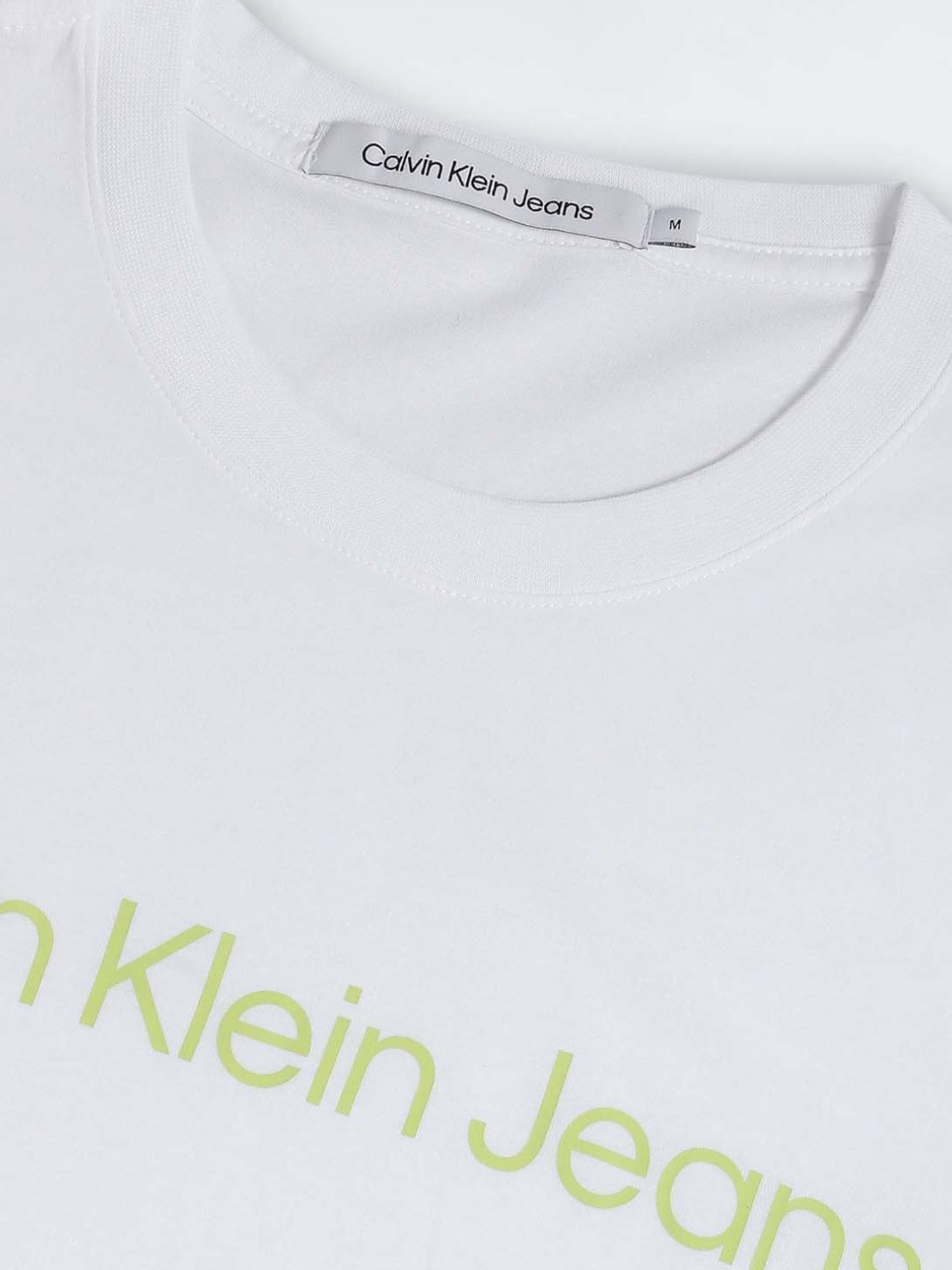 Calvin Klein Jeans Bright White Logo Slim Fit T-Shirt