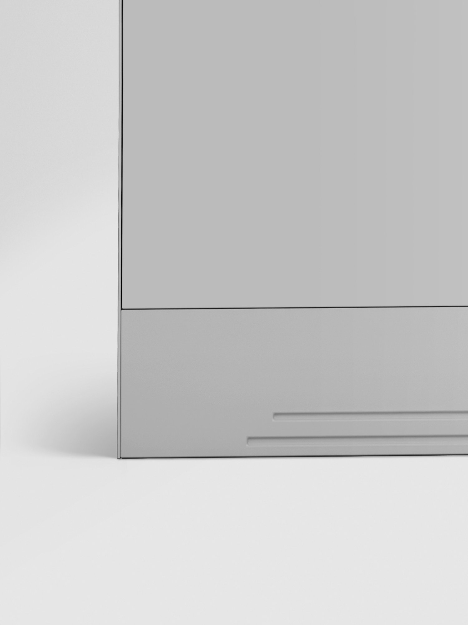 Godrej Interio Slimline 2-Door Steel Almirah, Royal Ivory (1-Year Warranty, 1 Locker, 1 Drawer)