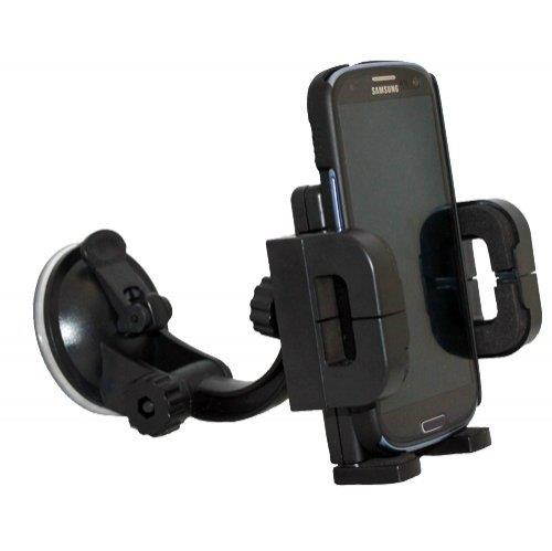 Xenda 360 degree Rotatable Universal Car Mount Windshield Cell Phone Holder Stand for AT&T Samsung GALAXY Note - Samsung GALAXY Note 2 SGH-I317 - Samsung Galaxy Rugby Pro - Samsung Galaxy S 3 SGH-i747