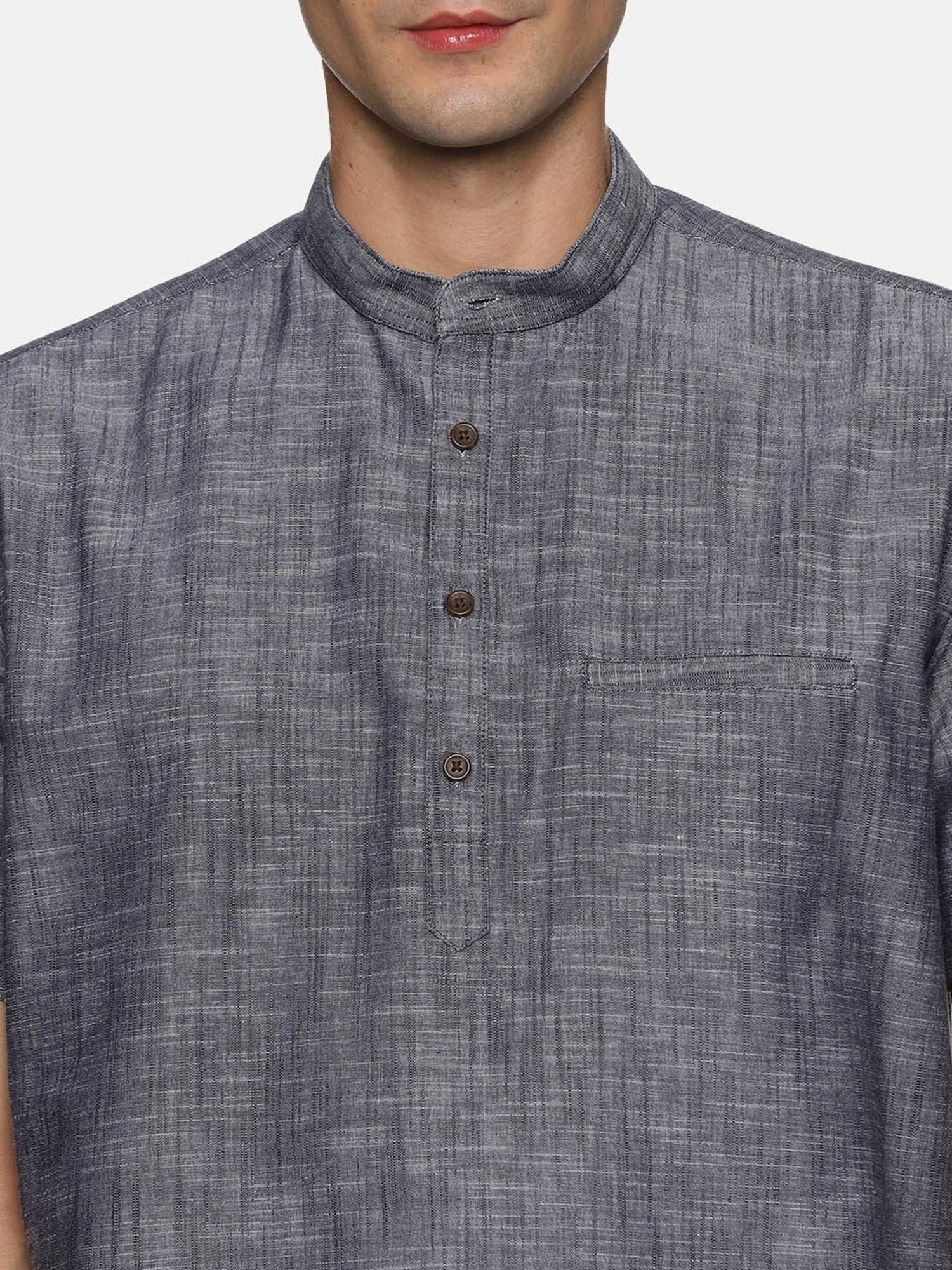Don Vino Grey Regular Fit Shirt