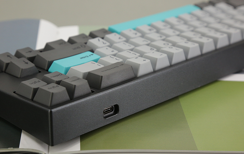 2, 60% Wired/Wireless Mechanical Keyboard (Kailh Box Brown Switch/White Case) - Full Keys Programmable - True RGB Backlit - Tap Arrow Keys - Double Shot PBT Keycaps - NKRO - 1900mAh Battery