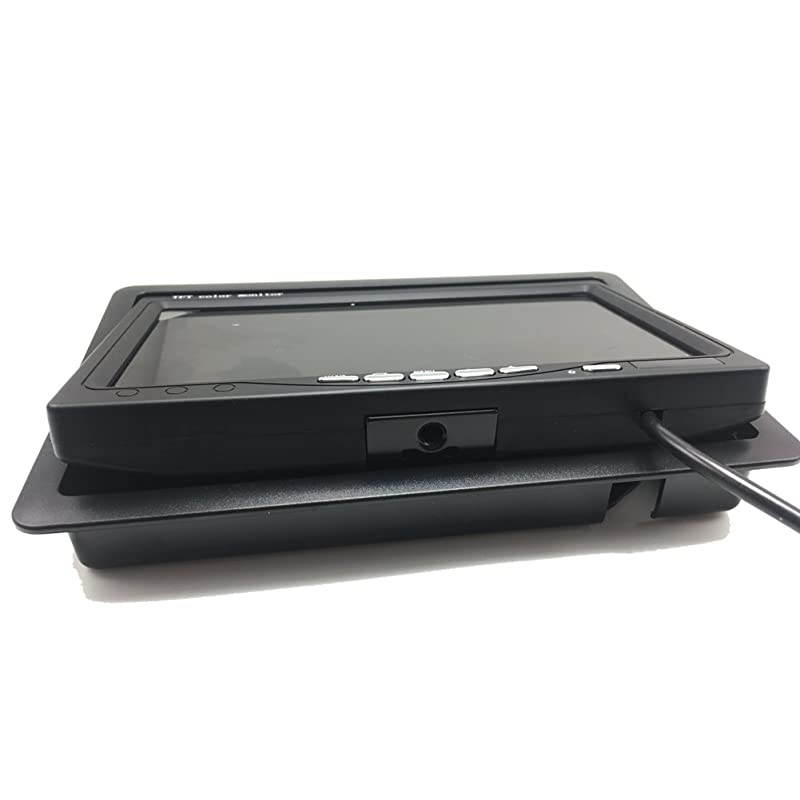 7 Inches TFT Color LCD Car Rear View Camera Monitor Support Rotating The Screen and 2 AV Inputs (7 Inch LCD Monitor)