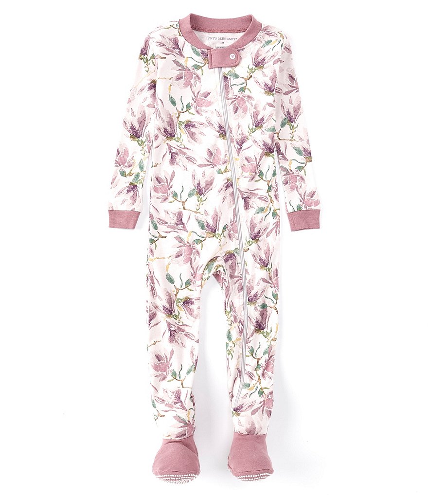 Hudson Baby Infant Girl Fleece Long-Sleeve Gowns 3pk, Navy Rose, 0-6 Months