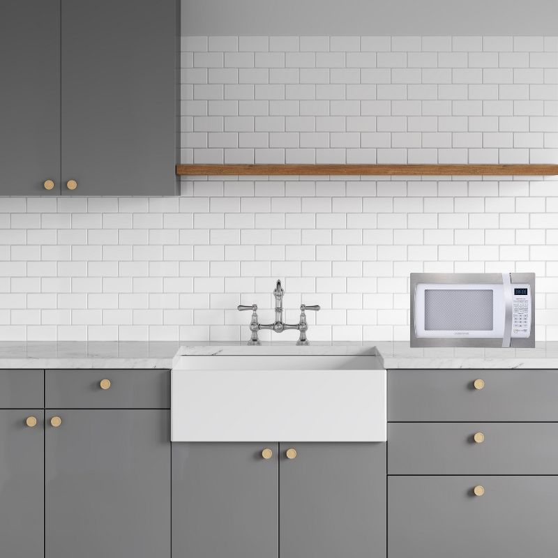 Farberware 1.3 Cu. Ft. 1100 Watt Microwave Oven - Stainless Steel