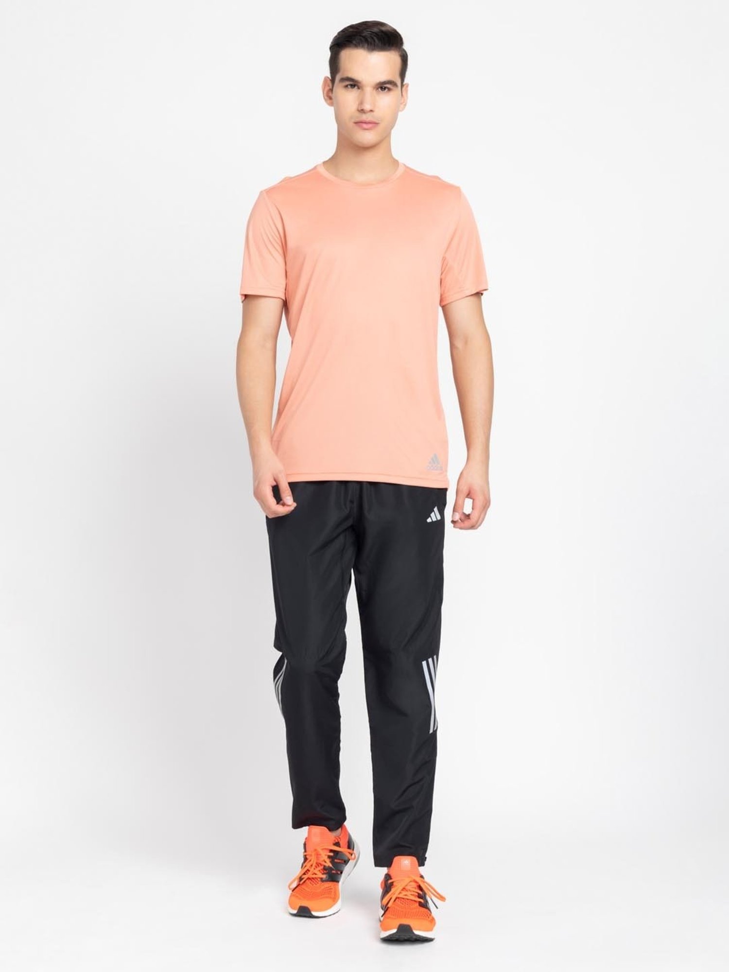 Adidas Peach Regular Fit Sports T-Shirt