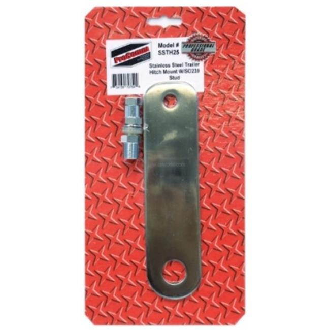 Procomm SSTH25 8 in. Long Stainless Steel Flat Trailer Hitch Mount