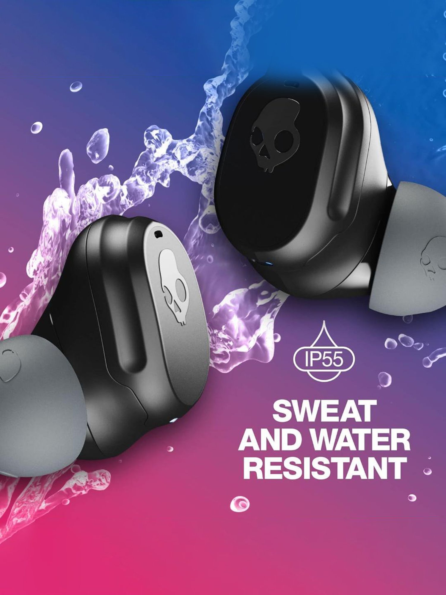 Skullcandy Mod in-Ear Bluetooth Earbuds with 34 Hr Battery (Black, True Wireless)