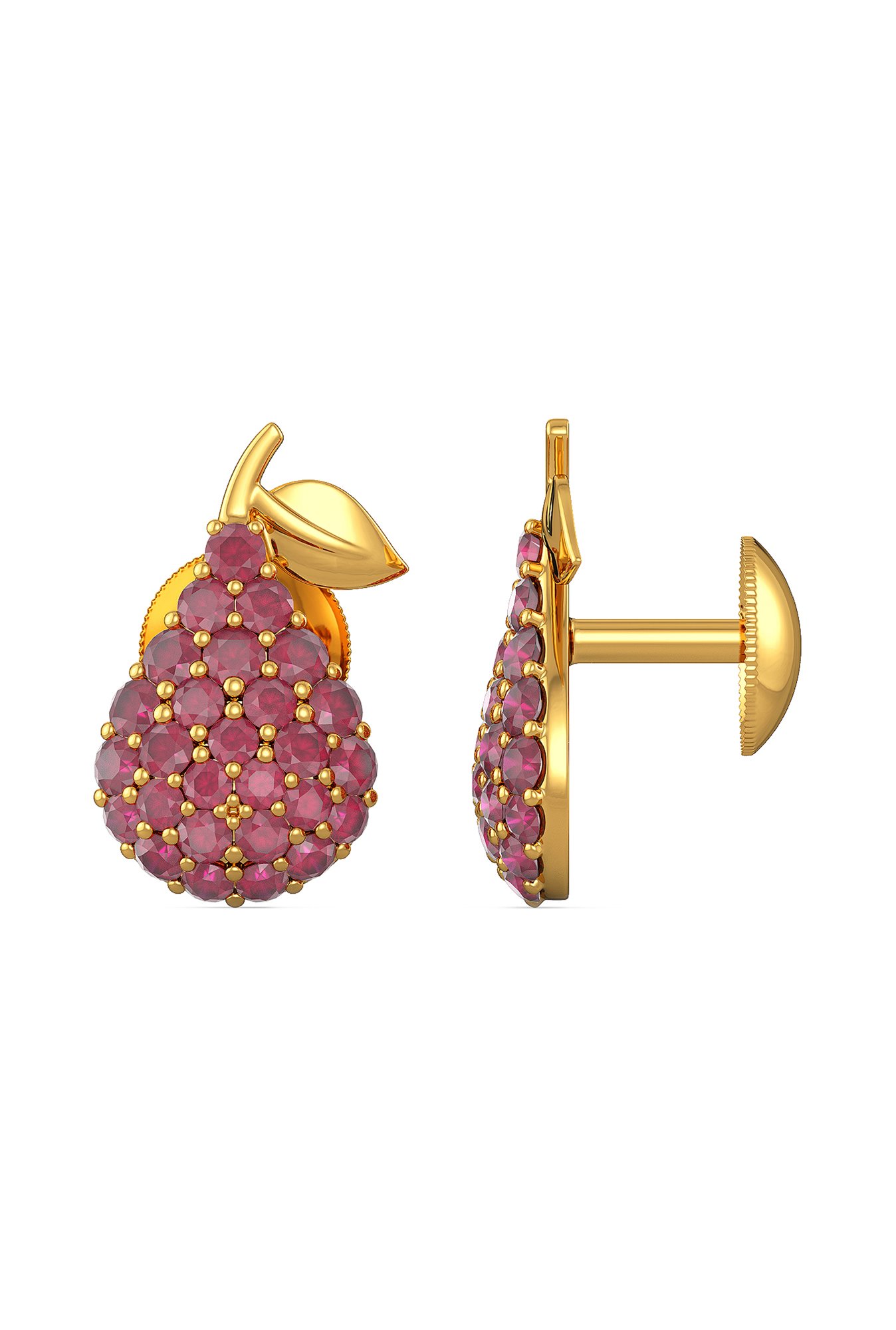 Joyalukkas 22 kt Gold Fruit Earrings