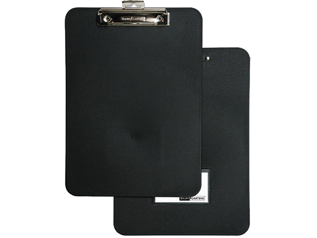 Baumgartens Unbreakable Recycled Clipboard 1/2" Capacity 8 1/2 x 11 Black 61624