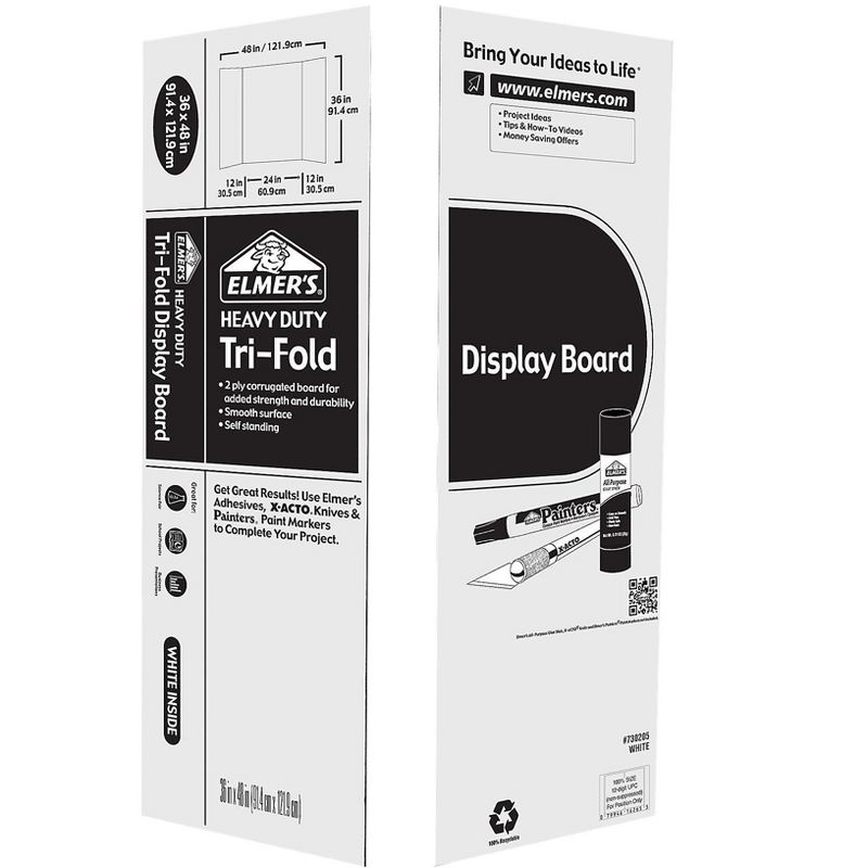 Elmer's Double Ply Corrugated Presentation Board 4' x 3' White (730190) 302919