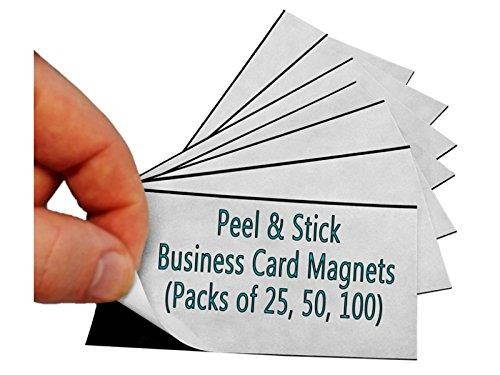 Marketing Holders Adhesive Magnetic Business Card Magnets 20 mil Peel and Stick Lot of 75