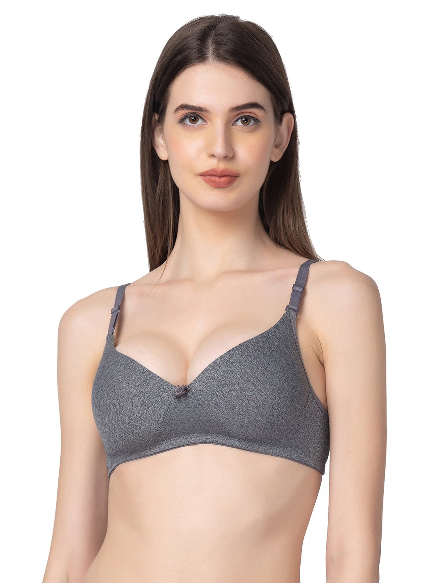 Candyskin Grey Full Coverage T-Shirt Bra
