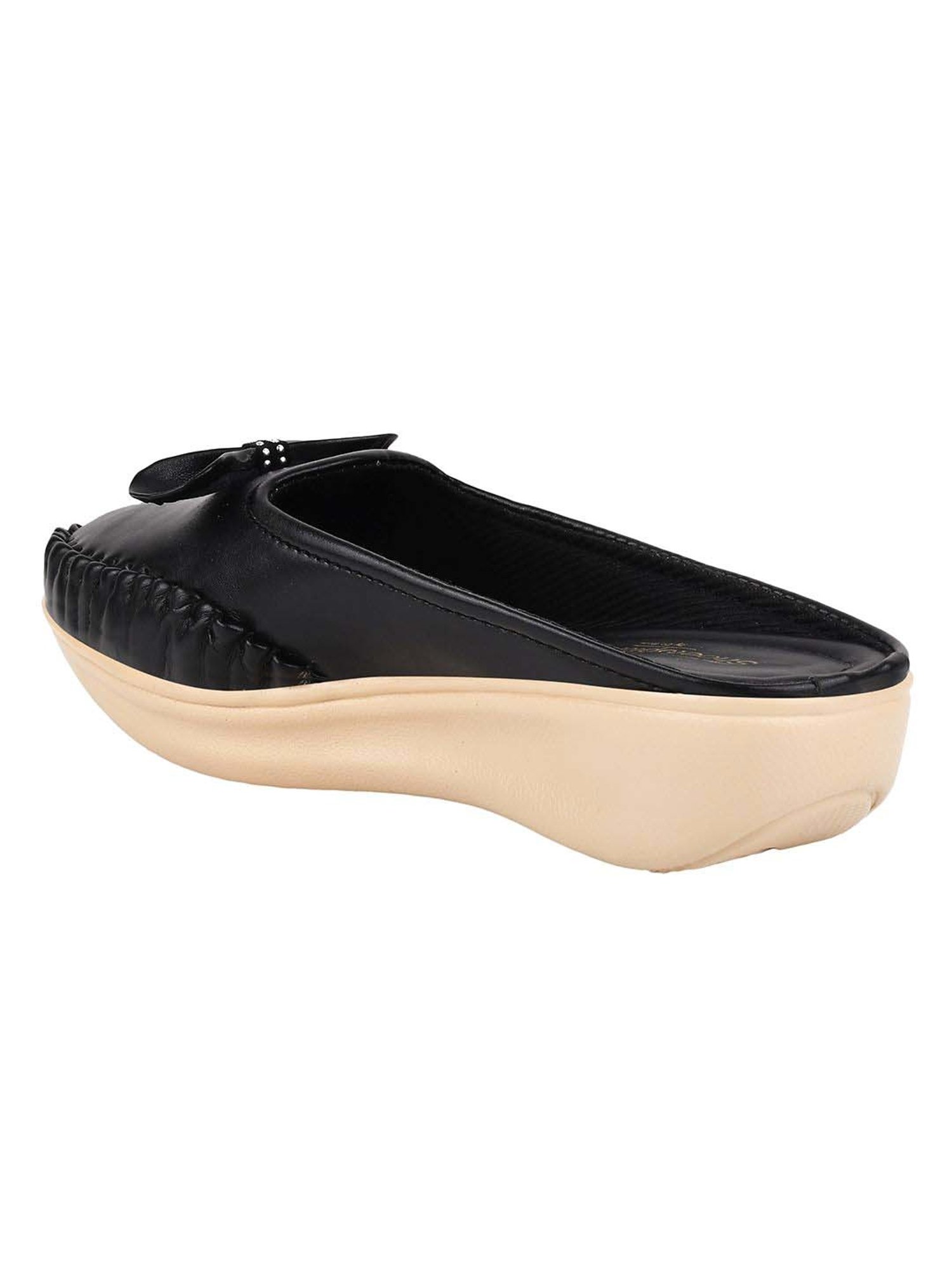 Shoetopia Kids Black Casual Slip-Ons