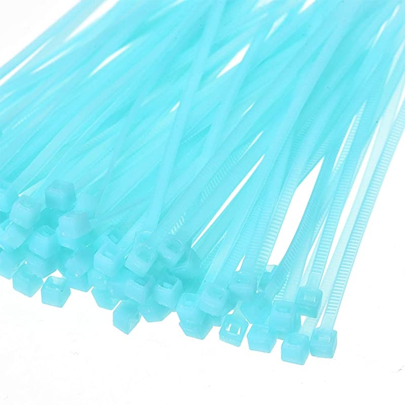 Nylon Cable Ties 4-Inch Self-Locking Zip Ties 0.09-Inch Width Blue 500pcs