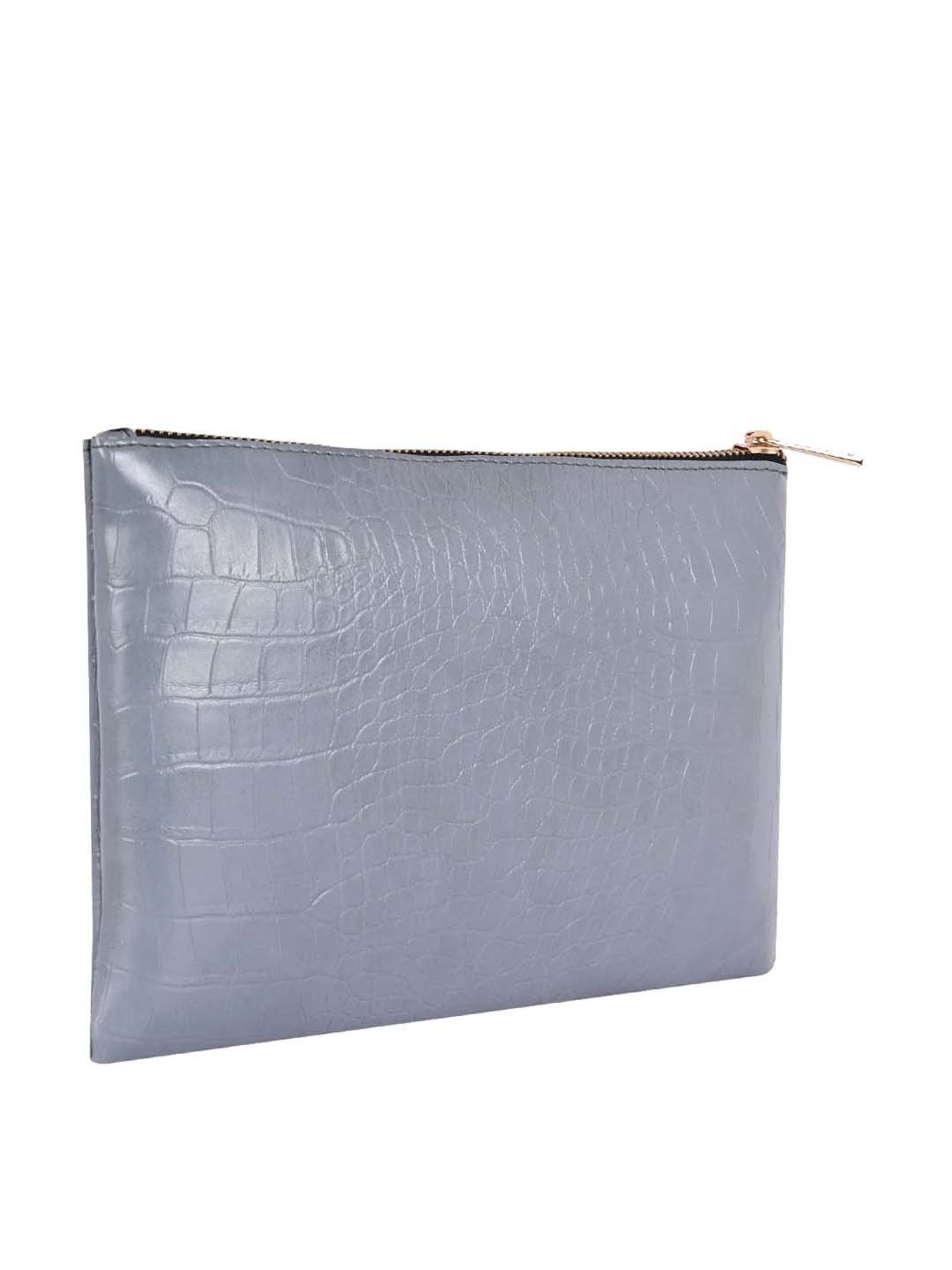 Bagsy Malone Grey Textured Pouch