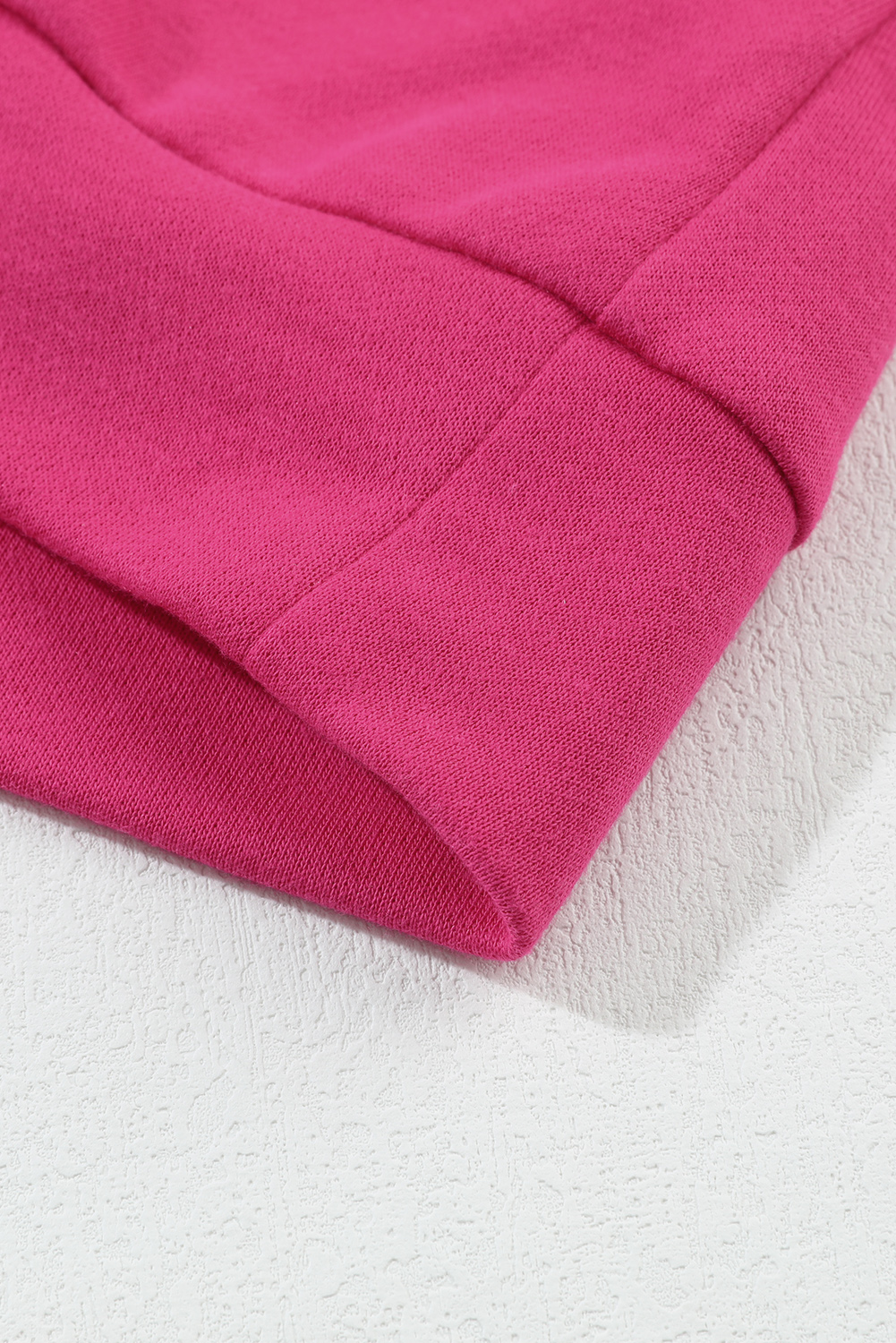 Khaki Plain Drop Shoulder Ribbed Trim Oversized Sweatshirt