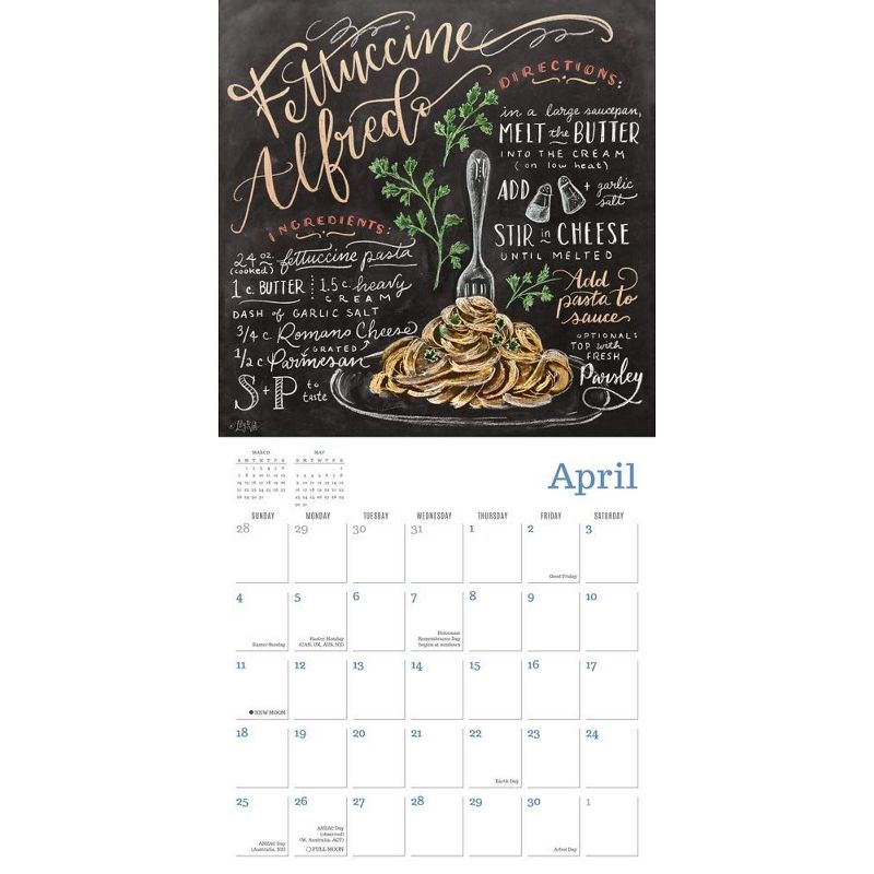 Sellers Publishing 2021 Cooking with Love Provides Food for the Soul 16-Month Wall Calendar Lily & Val