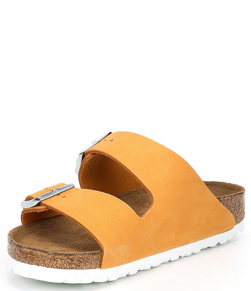 Birkenstock Women's Arizona Soft Footbed Nubuck Suede Double Buckle Sandals