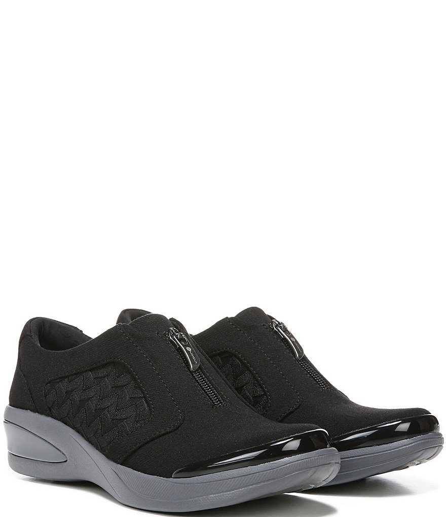 Bzees Florence Center Front Zip Slip-On Washable Sneakers