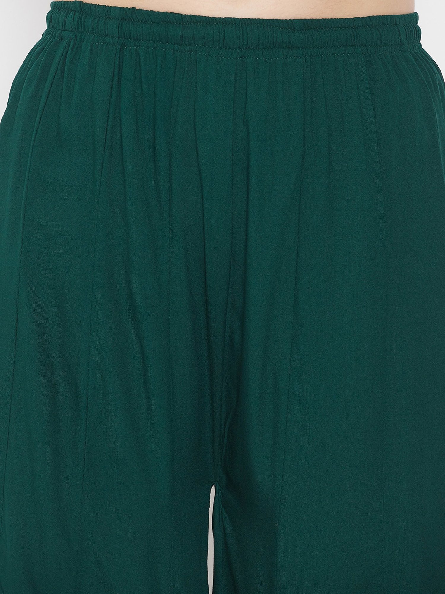 Castle Green Mirror Work Palazzos