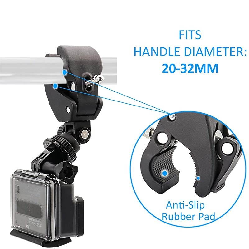 Easy Installation Adjustable Crossbow Gun Scope Clamp Mount for Gopro Hero Session Fixation