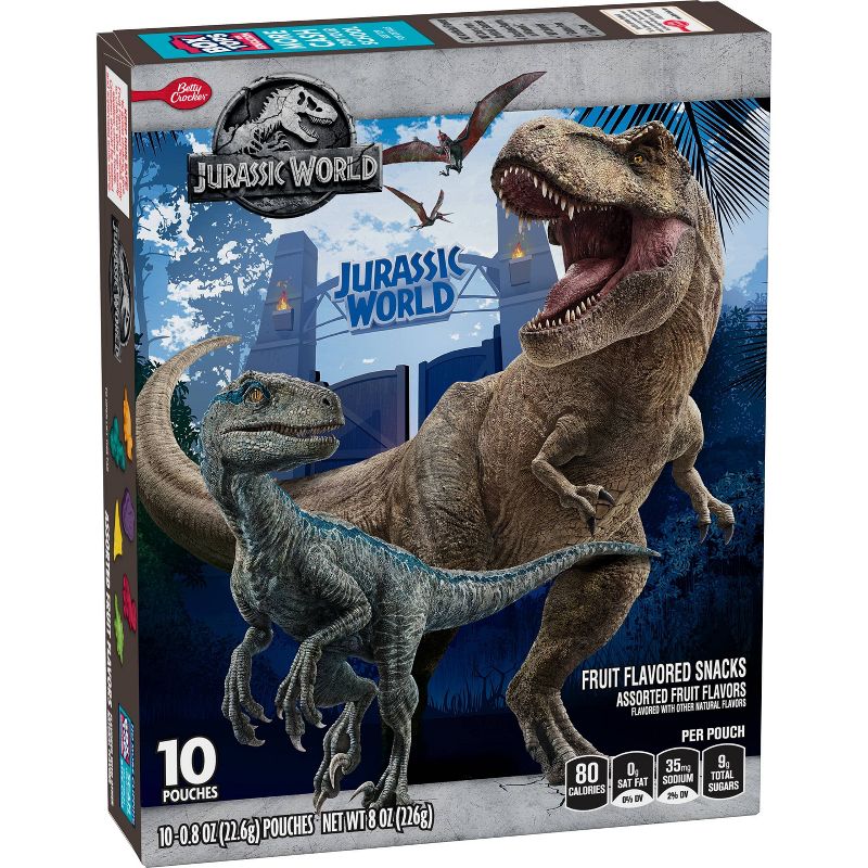 Betty Crocker Jurassic World Fruit Snacks Assorted - 8oz/10ct